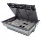 Floor Box 4 Comp - 4x UK Power & 6C Plate