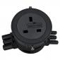 Mini In Desk Power Grommet Charger With Fused UK Socket Mini In Desk Power Grommet Charger With Fused UK Socket
