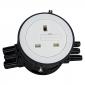 Mini In Desk Power Grommet Charger With Fused UK Socket Mini In Desk Power Grommet Charger With Fused UK Socket