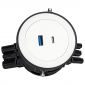 Mini In Desk Power Grommet USB Charger