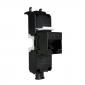Cat5e UTP Tool-Less Keystone Jack Module Black