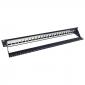 1U 24 Port Unloaded Keystone Patch Panel - Suits Cat5e Cat6 Cat6a Keystone Jacks