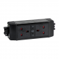 Under Desk Power Sockets - With Resettable Thermal Fuses