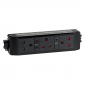 Under Desk Power Sockets - With Resettable Thermal Fuses