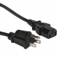 USA NEMA 5-15P To IEC C13 Cable