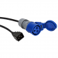 IEC C20 to 16 Amp Commando Socket