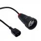 IEC C14 to CEE 7/7 Schuko Power Cable