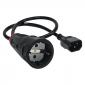 IEC C14 to CEE 7/7 Schuko Power Cable