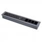 In Desk Power with USB Charger & LJ6C Cutouts - Flush Mounted In Desk Power with USB Charger & LJ6C Cutouts - Flush Mounted