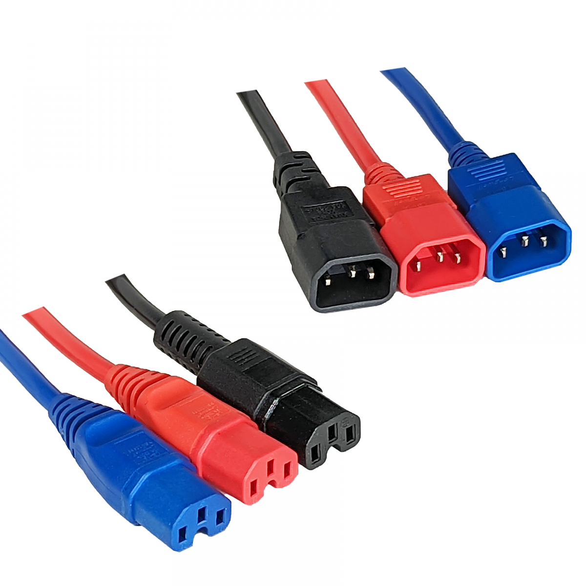 IEC C14 to IEC C15 High Temperature - Male to Female Cable - 3m