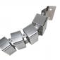 1300mm Adjustable Floor to Desk Cable Slinky | 4 Compartment - Silver