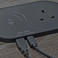 Wireless QI Charger with 65W USB C&A Charging & UK Socket - Fits 80mm Desk Cut Outs