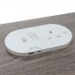 Wireless QI Charger with 65W USB C&A Charging & UK Socket - Fits 80mm Desk Cut Outs Wireless QI Charger with 65W USB C&A Charging & UK Socket - Fits 80mm Desk Cut Outs