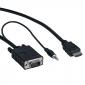 HDMI Male Source - SVGA +3.5mm Audio 1.8m Cable