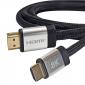 HDMI 2.1 Ultra High Speed (8k@60Hz) M-M 1m Black Braided Cable HDMI 2.1 Ultra High Speed (8k@60Hz) M-M 1m Black Braided Cable