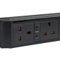Under Desk Power Sockets - With Resettable Thermal Fuses