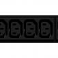 IEC PDU C13 Sockets - Remote Monitored 1U Horizontal PDU