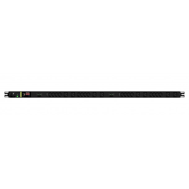 IEC PDU C13 + C19 Sockets - Remote Monitored 0U Vertical PDU