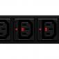 Locking IEC PDU C13 Sockets - Remote Monitored 1U Horizontal PDU
