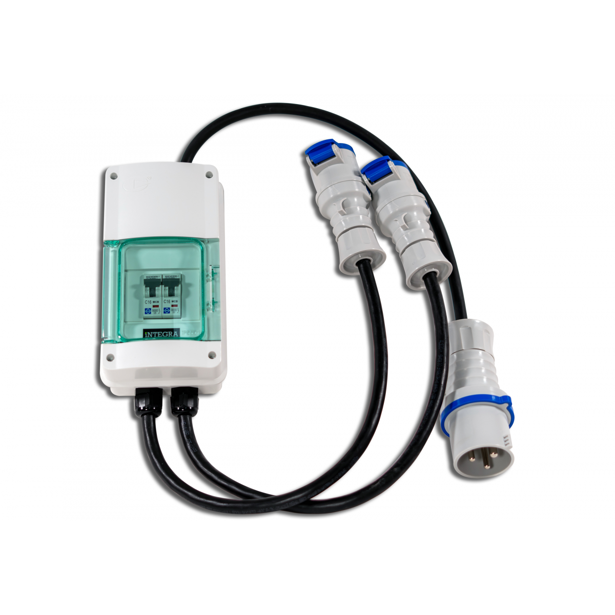 32 Amp Commando Splitter to 2x16 Amp Sockets DCDI
