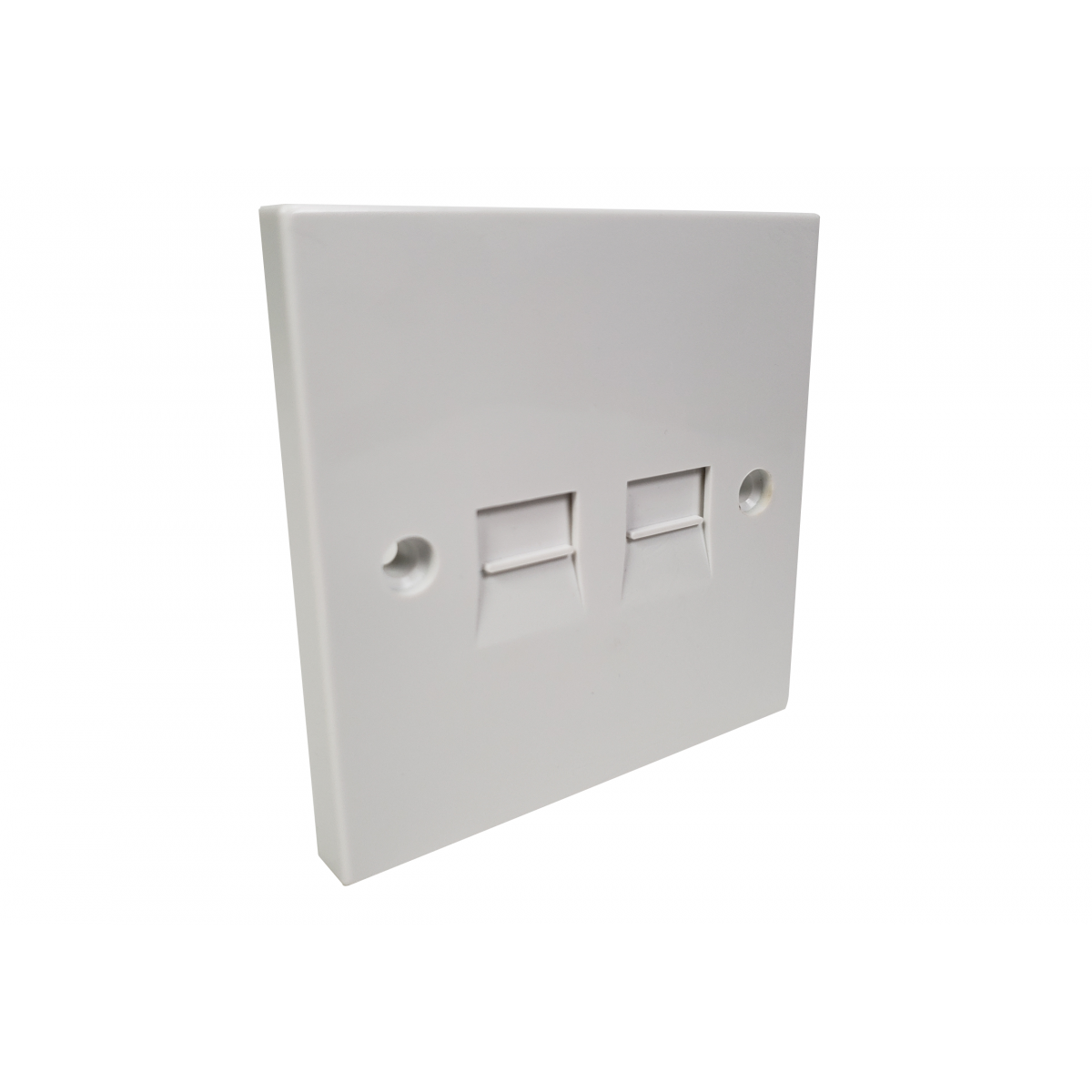BT 4/4A Screw Terminal Twin Telephone Socket Faceplate NonIDC DCDI