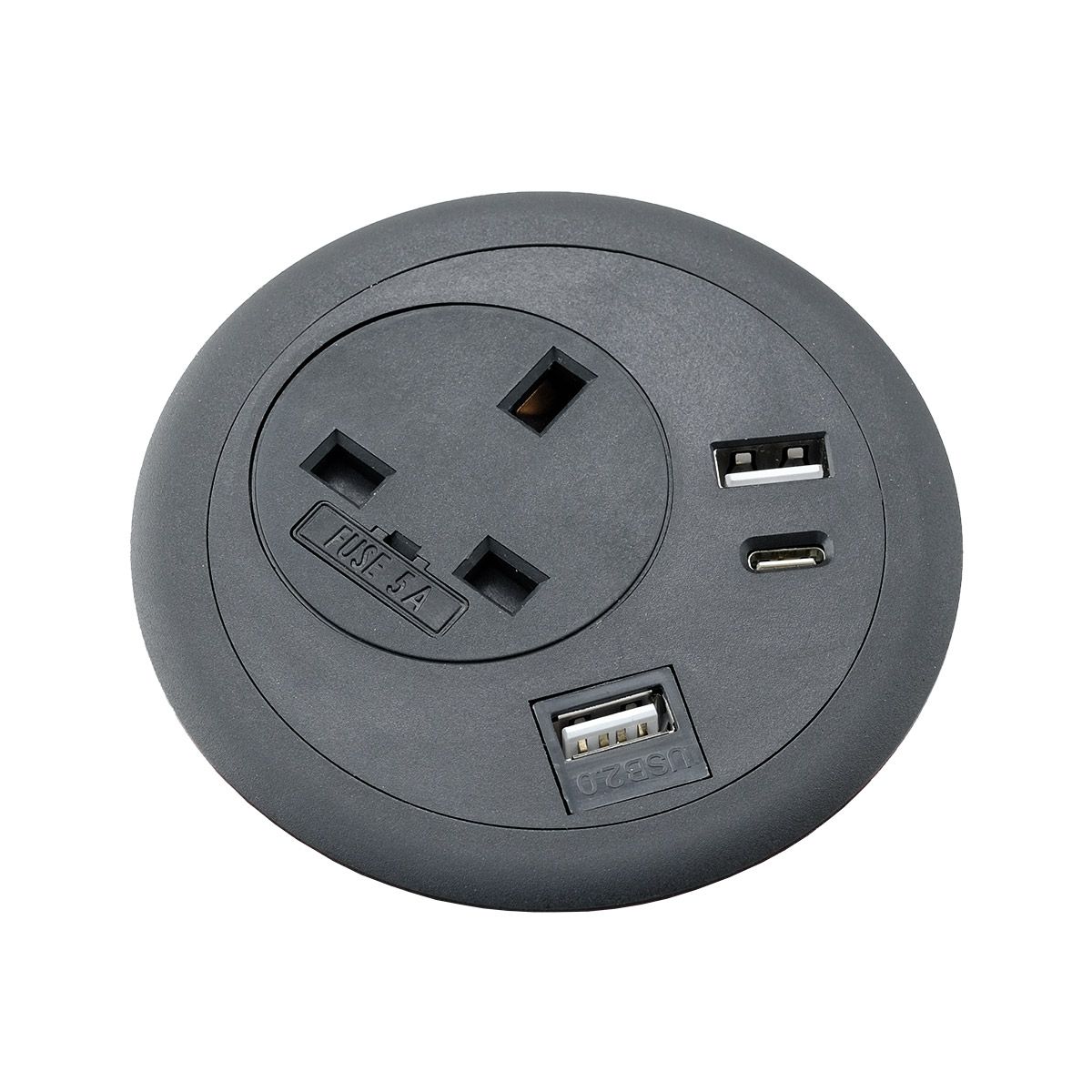 Desk Power Grommet with USB Data Comms Direct DCDI