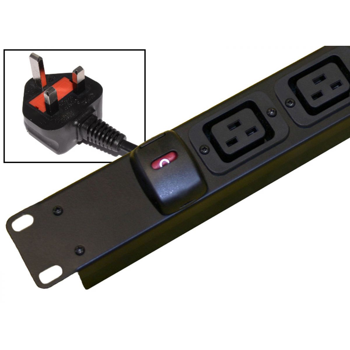 19" 1U Rack Mount Ears With Screws For IP-P4 PDU – Mounting Hardware Kit