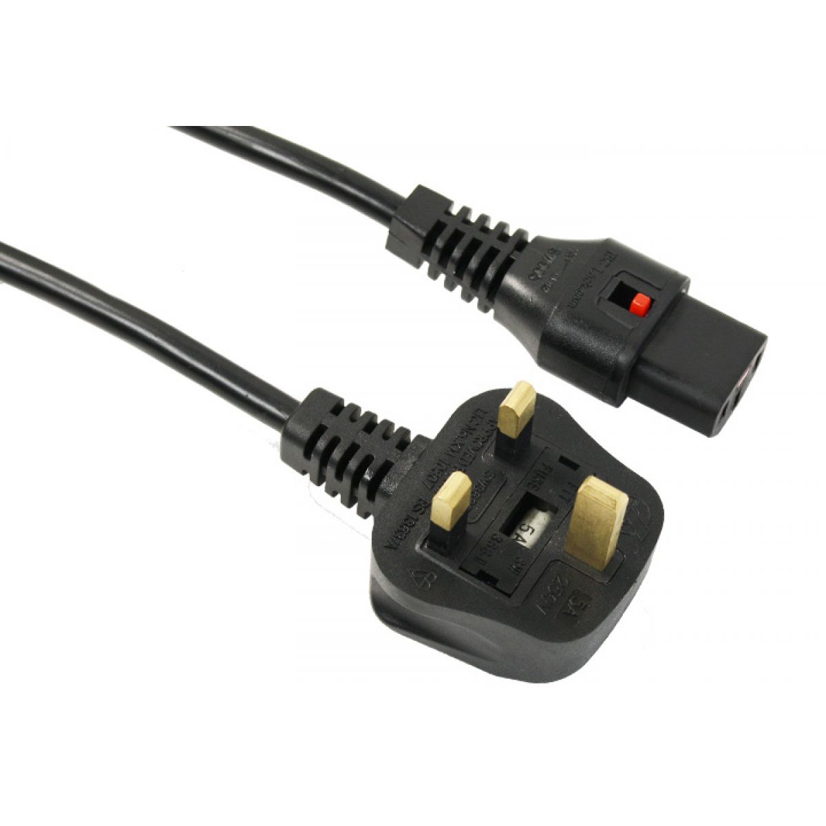 IEC Lock C13 Connector To UK Plug DCDI