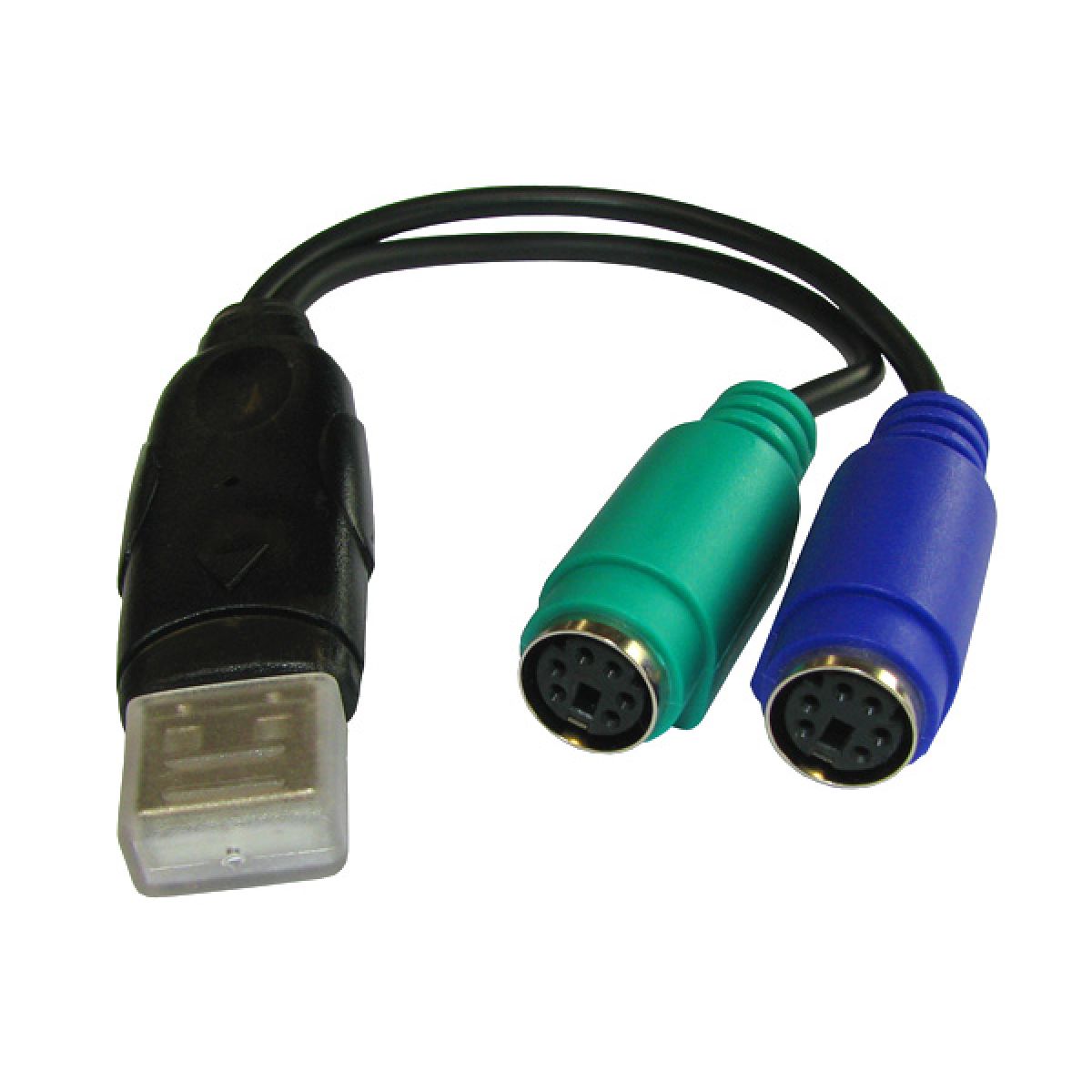 USB Adaptor (A) Male 2x PS2 Female DCDI