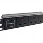 1U 10" UK Sockets PDU with Surge Protection for Small Office / Home Office SOHO Cabinets 1U 10" UK Sockets PDU with Surge Protection for Small Office / Home Office SOHO Cabinets