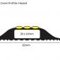 Hazard Black/Yellow Safety Cable Cover - Cut to length 1m Hazard Black/Yellow Safety Cable Cover - Cut to length 1m