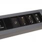 In Desk Power with USB Charger & LJ6C Cutouts - Flush Mounted In Desk Power with USB Charger & LJ6C Cutouts - Flush Mounted