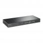 TP-Link PoE 16x RJ45 Gigabit + 2x SFP Slots 1U Rack Mounting TP-Link PoE 16x RJ45 Gigabit + 2x SFP Slots 1U Rack Mounting