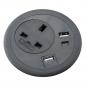 Desk Power Grommet with USB-A + USB-C Charger & Optional RJ45, HDMI, Cat6 Socket Desk Power Grommet with USB-A + USB-C Charger & Optional RJ45, HDMI, Cat6 Socket
