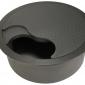 169mm Diameter Cut-Out Desk/Floor Grommet - Grey