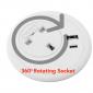 Desk Power Grommet with USB-A + USB-C Charger & Optional RJ45, HDMI, Cat6 Socket Desk Power Grommet with USB-A + USB-C Charger & Optional RJ45, HDMI, Cat6 Socket