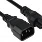 IEC C14 To C5 Cloverleaf Power Cable
