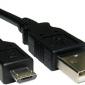 USB 2.0 Type A Male - Micro B Male Cable in Black