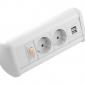 Desktop Power Pack with European Schuko Sockets and Dual USB Charger Desktop Power Pack with European Schuko Sockets and Dual USB Charger
