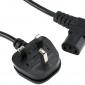 UK 5 Amp Fused Plug to Right Angled IEC C13 UK 5 Amp Fused Plug to Right Angled IEC C13