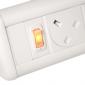 Desktop USB Charging Station With UK Sockets - In White