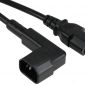 IEC C14 Male Plug Angled 90? To Straight IEC C13