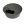 169mm Diameter Cut-Out Desk/Floor Grommet - Grey