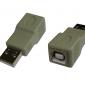 USB Adaptor A Type Male to B Type Female