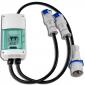 32 Amp Plug to 2x16 Amp Sockets Splitter Cable with MCBs