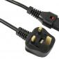 UK Plug To Patented IEC Lock C13 | 5 Amp Fused UK Plug To Patented IEC Lock C13 | 5 Amp Fused