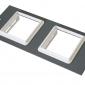 4x Euro Cut-Out Plate To Fit 2 or 3 Compartment Floor Box
