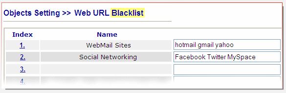 Draytek GlobalView Web URL Blacklist